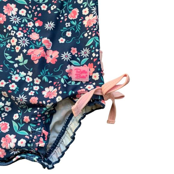 RuffleButts Floral Swimsuit - Picture 5 of 8